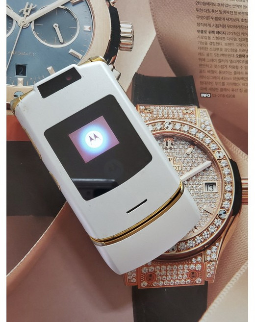 올드폰 모토로라 ms500w 레이저룩 블랙골드 sk/Kt