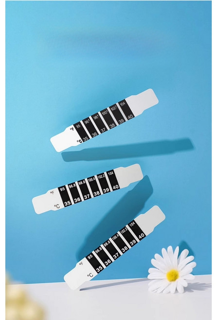 스마트 체온측정 열감지 모니터링 체온계 스티커, 열감지 스티커 4장