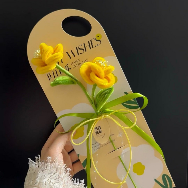 걸스코코 모루 꽃다발 만들기 DIY 키트 핸드메이드, 1개, 28번