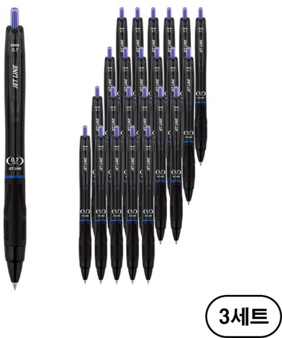 자바펜 제트라인 볼펜 0.7mm, 파랑(Blue), 72개