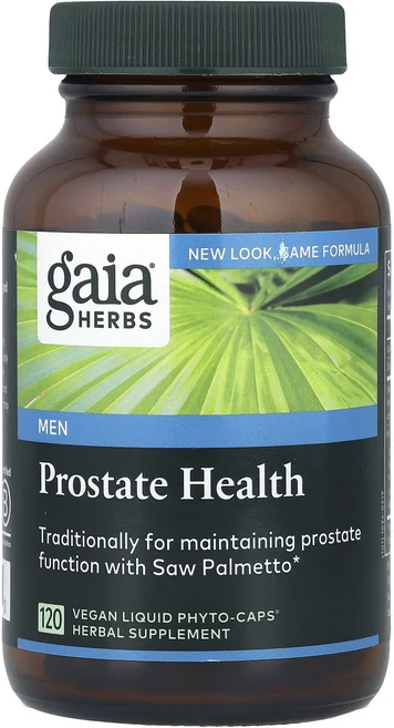 Gaia Herbs 남성 전립선 건강 비건 Liquid Phyto-Caps® 120정, GaiaHerbs남성전립선건강비건LiquidPhytoC, 1개 - 쿠팡