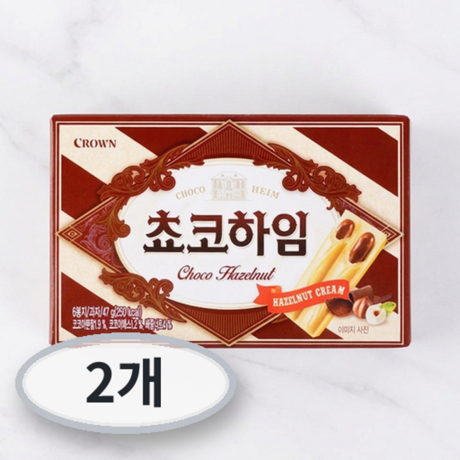 크라운 쵸코하임, 47g, 2개