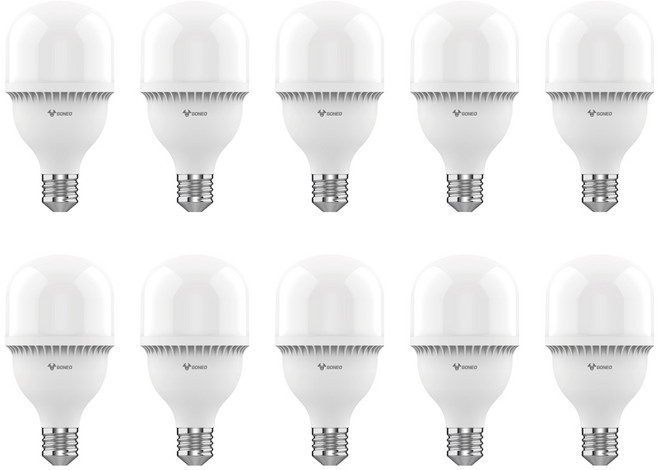 고네오 LED 보안등 40W E39 콘램프 가로등 창고 공장등, 주광색, 10개