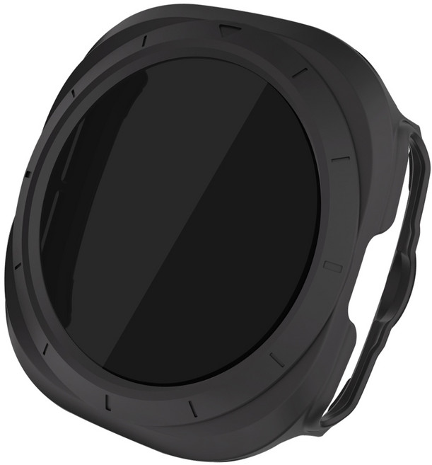 더조은셀러 갤럭시 워치7 울트라 사생활 보호 프라이버시 강화유리 케이스, 블랙, 1개