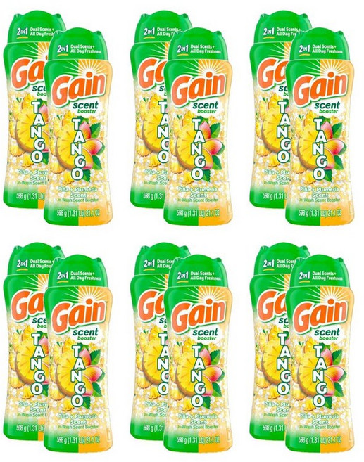 게인 인워시 센트 부스터 비즈 탱고 피나 플루메리아 598g, 12개