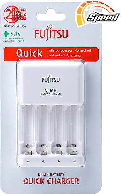 후지쯔 Ni-MH 충전지 AAA/AA 고속 충전기 FCT344, 1개입, 1개