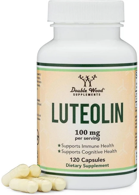 더블우드서플리먼트 루테올린 Luteolin 100mg 120캡슐, 1개, 120정 - 쿠팡