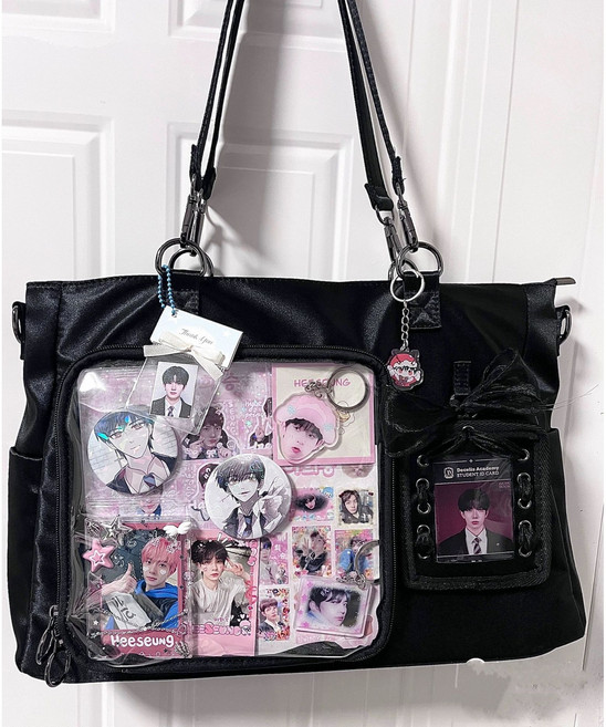 엠스 이타벡 보부상 투명포켓 덕질 덕후 크로스 숄더백 콘서트 세상에 하나뿐인 나만의 가방