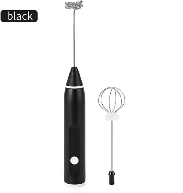 휴대 계란 거품기 B 무선 우유 음료 커피 머신 3단계 케이크 크림 주방 블렌더, 01 Black