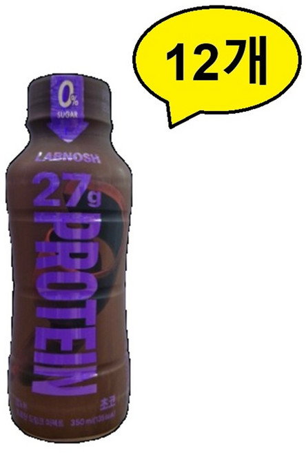 랩노쉬 프로틴 드링크 퍼펙트 초코, 12개, 350ml