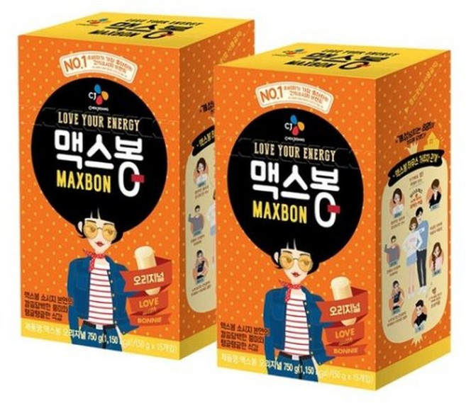 맥스봉 오리지널 소시지 50g 15개입 2개