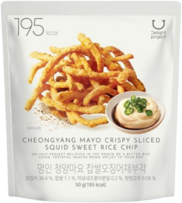 딜라이트 프로젝트 명인 찹쌀오징어채 부각 50g, 1개