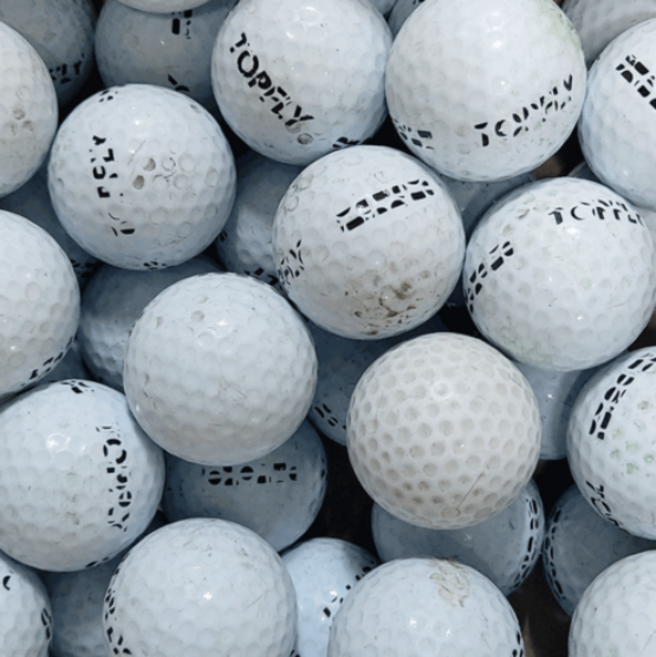 중고볼 100개, 화이트, 1세트, 200개입