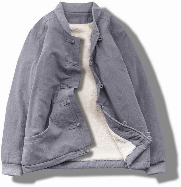 패션 심플 베이직 남성 봄 가을 카고 패딩 빈티지 스타일 오버핏 점퍼 3컬러