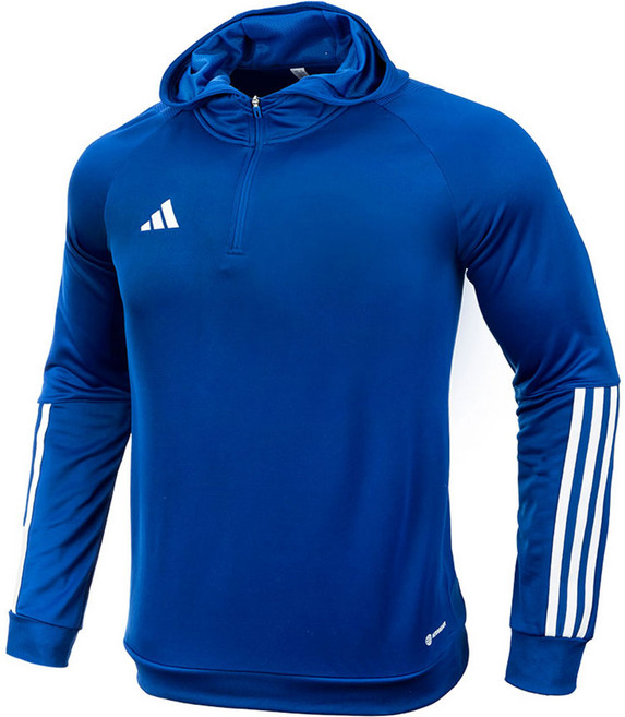 아디다스 후드티 맨투맨 반집업 후드 티셔츠 TIRO23 C 블루 남여공용 운동복 긴팔티 + ALS 마스크