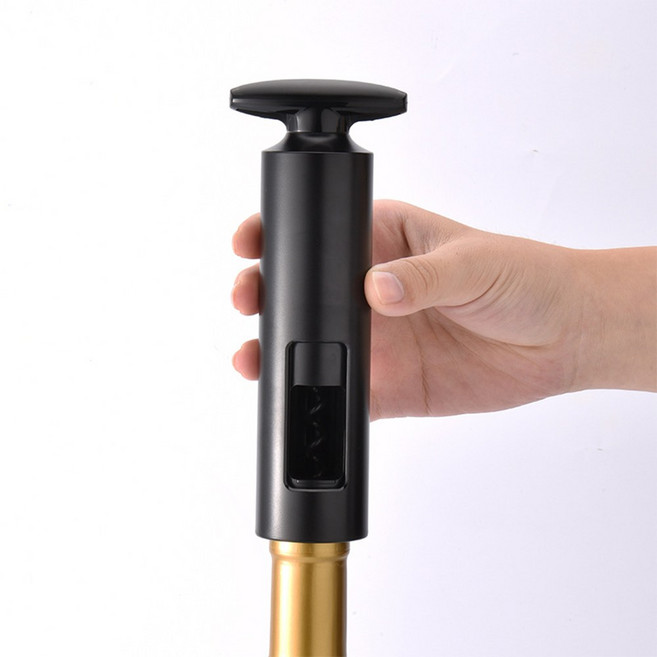 샴페인 와인 오프너 코르크 병따개, 1개, 블랙