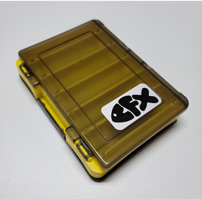 CFX 에기케이스 에기박스 양면 태클 루어 수납 케이스, 소형 옐로우, 1개