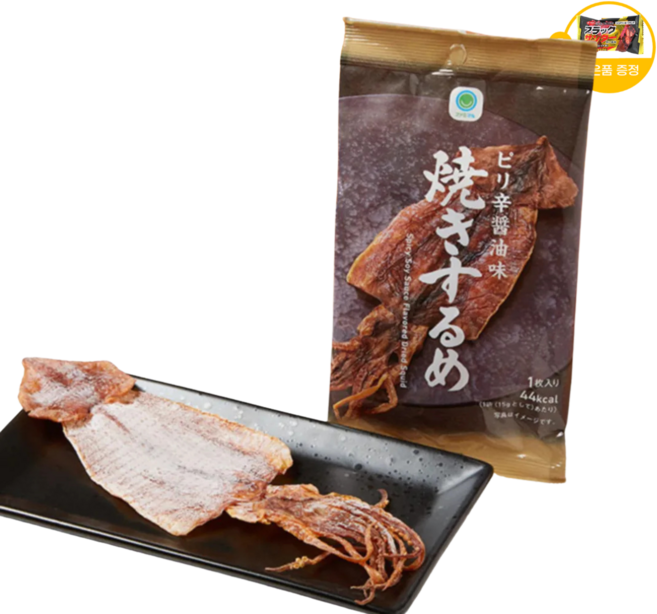 일본 패밀리마트 구운 오징어 매콤한 간장맛 사은품 추가증정, 150g, 1개