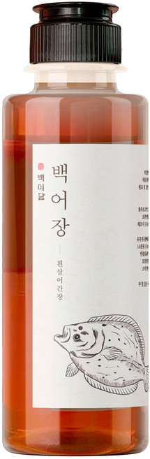 백미담 국산 어간장 백어장 가자미액젓 원액, 400g, 1개