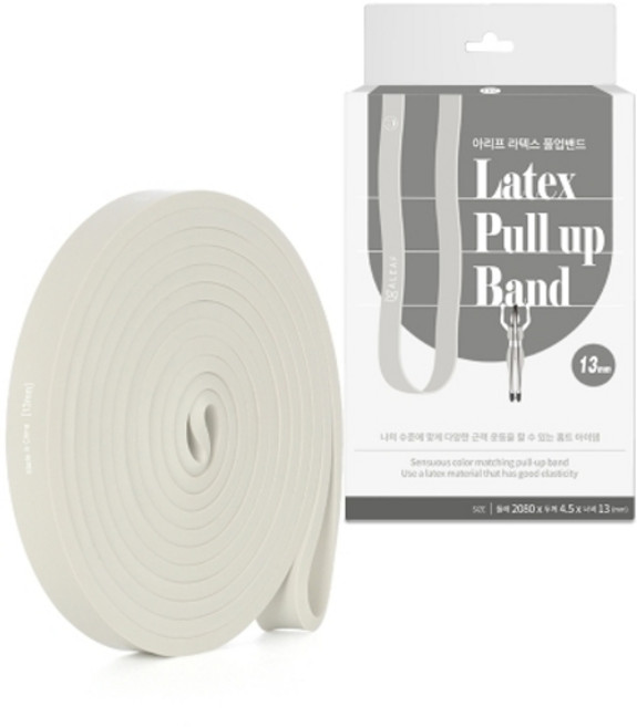 아리프 라텍스 스마일 풀업밴드 13mm 클라우드 그레이, 단품, 1개