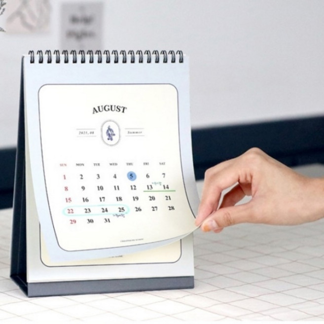 2021년 예쁜 나만의 탁상 달력 만들기 책상용 작은달력 월별 선물용 캐린더