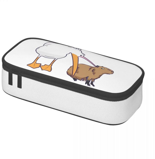 귀여운 필통 재미있는 동물 펜 케이스 대용량 가방 학생 학교 지퍼 문구, 1개, 색상: 2. 5