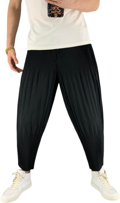 남자플리츠팬츠 맨즈 바지 배기핏 조거 팬츠
