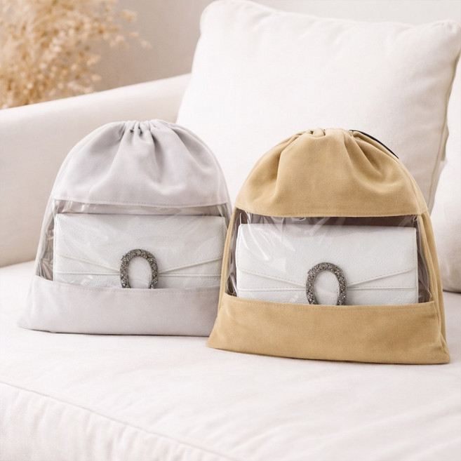 민아루 고급 명품백 보관 더스트백 M, 02 화이트그레이, 1개