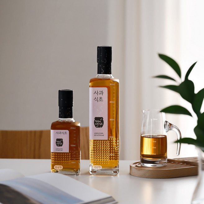 한상준명인 애사비 사과식초 천연발효 애플사이다비니거 3병 선물세트, 3개, 270ml