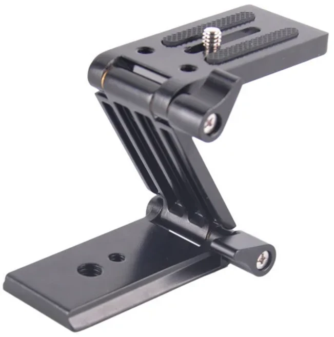 휴대용 Z 유형 틸트 삼각대 헤드 접이식 SLR canon 호환 Nikon sony 호환 마이크로 싱글 퀵 릴리스 플레이, 01 Black, 01 빠른