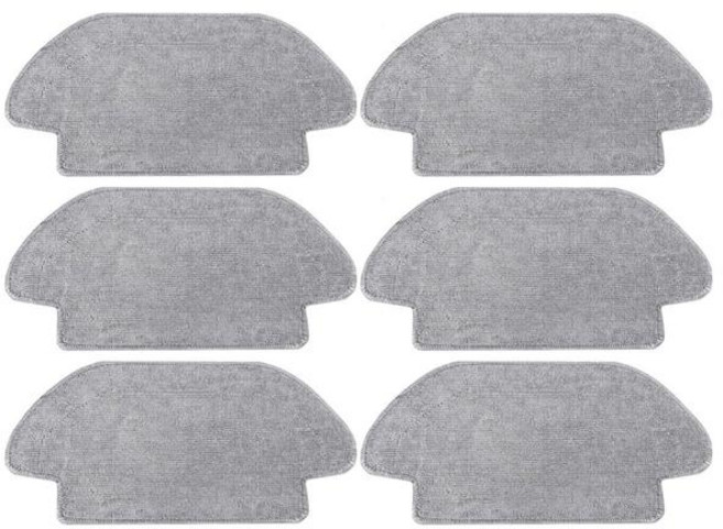 호환 샤오미 호환 미 로봇 진공 걸레 2S S12 걸레 P 프로용 극세사 패드 세척 천 6 개 팩, [01] Gray, 6개