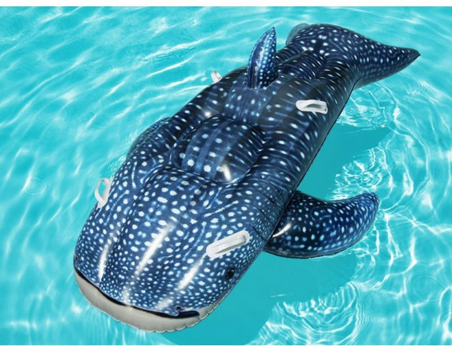 대형 고래상어 튜브 성인용 가족 물놀이 바다 죠스, 고래 상어 마운트 - 펌프 미포함, 1개