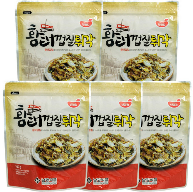 남광식품 황태 껍질 튀각, 100g, 5개