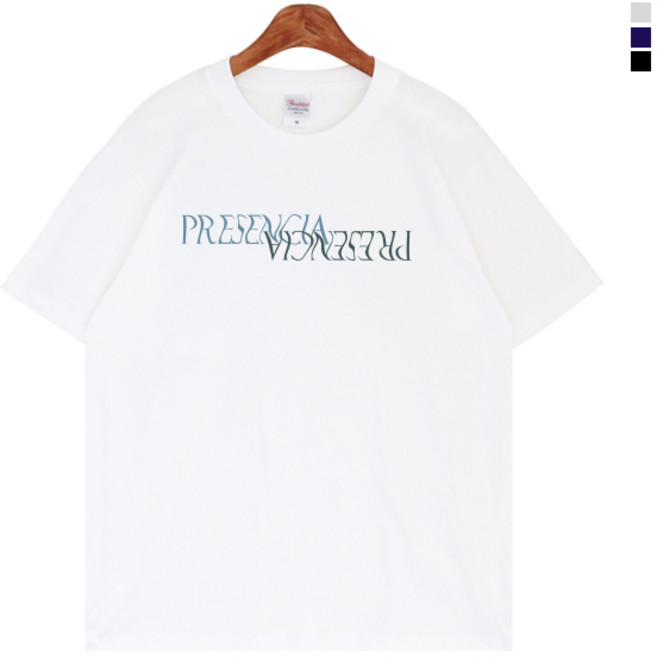 티데일리 남녀공용 프레센시아 오버핏 17수 반팔 라운드 티셔츠