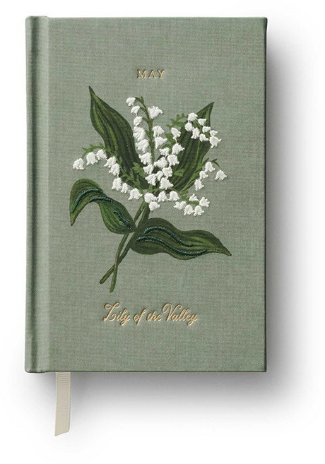 라이플페이퍼 탄생월 미니 자수 노트 5월, 단품, 단품