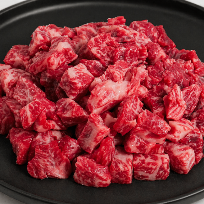 한우 1++등급 국거리용 양지 특수부위 300g 찌개용 국거리용 한우국거리 한우 찌개거리 미역국 김치찌개 된장찌개용 소고기, 1개