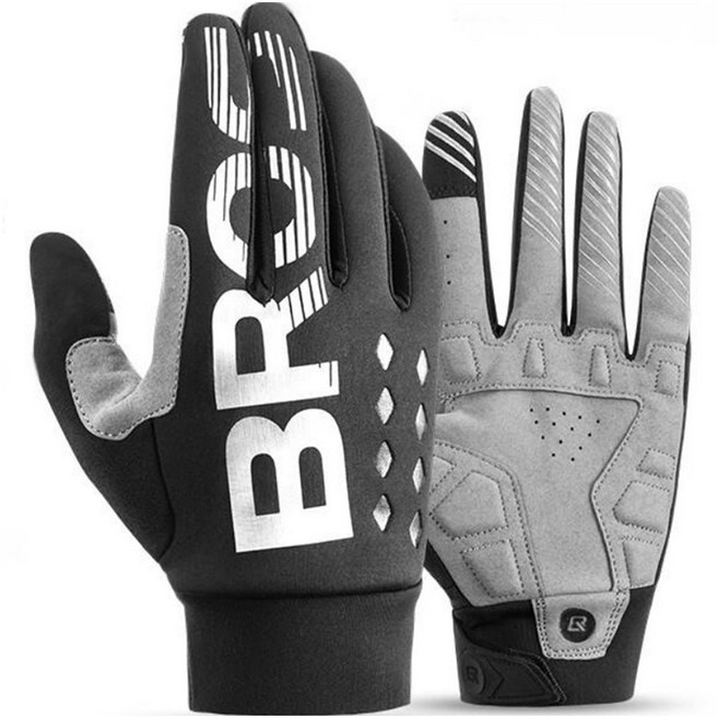 락브로스 겨울 플리스 자전거 장갑 S209BK, 블랙, 1개