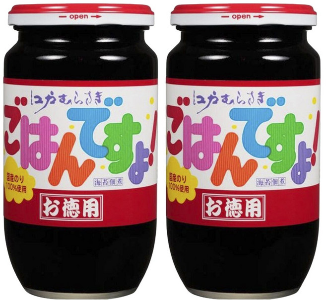 桃屋 江戶紫 開飯囉! 海苔醬, 2個, 390g