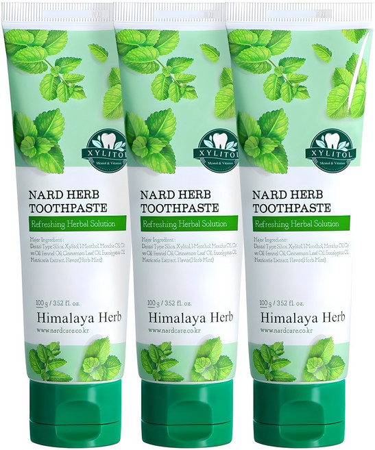나드 부케가르니 구취케어 치약, 100g, 3개