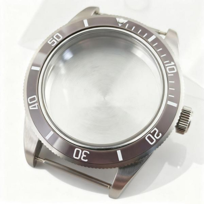 호환 39mm 실버 시계 케이스 돔형 사파이어 크리스탈 NH34 NH35 NH36 ETA2824 PT5000 자동 무브먼트용 튜더 블랙 베이 모드 부품, [02] Steel Back ETA2824, [54] A6