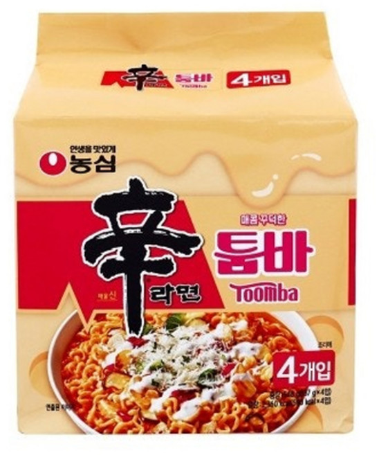 농심 신라면툼바 137g 4개입 4개, 4개