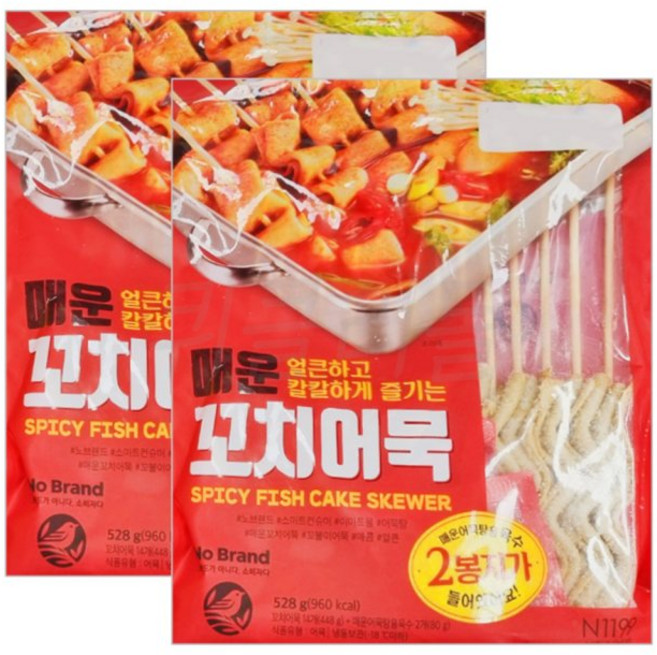 노브랜드 매운 꼬치어묵528g, 2개, 528g