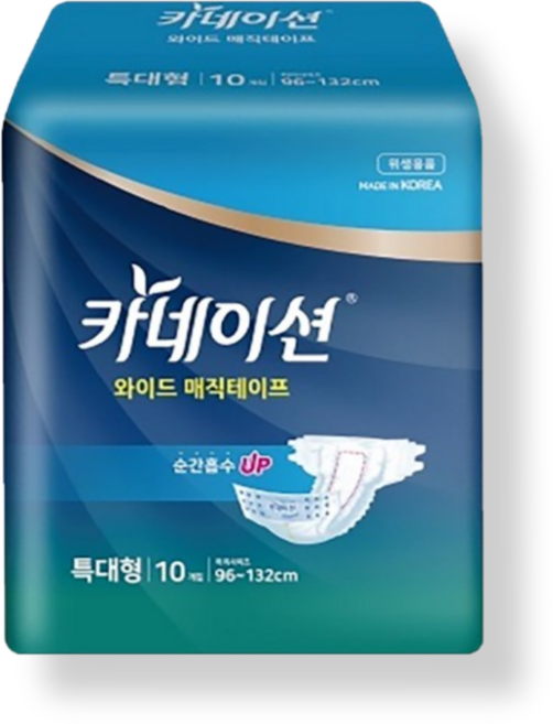 카네이션 와이드 매직테이프 특대형 4팩(40매), 3개, 10개입