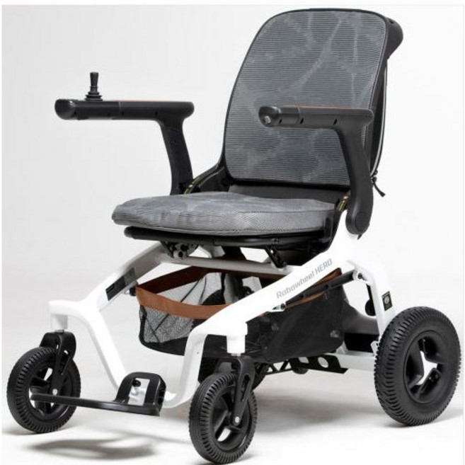 아톰케어몰 로보휠 폴드8 히어로 삼성SDI배터리 휴대형 접이식 전동 휠 체어 23kg 42km 주행, 1개, 오른손 컨트롤러