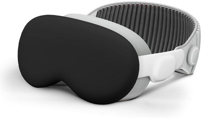 애플 비전 프로 실리콘 케이스 커버 악세사리, 블랙, 1개