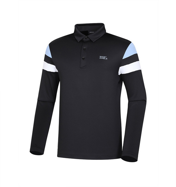 [AK플라자] [와이드앵글] 남성 CO 슬리브 컬러블럭 폴로 티 WMP24272Z1