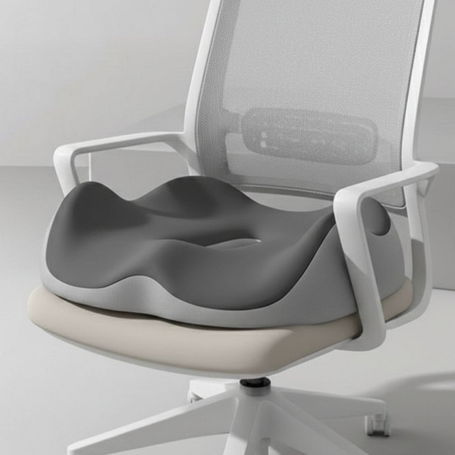 도벤 치질 방석 임산부 도넛 의자 쿠션, 1개, 그레이