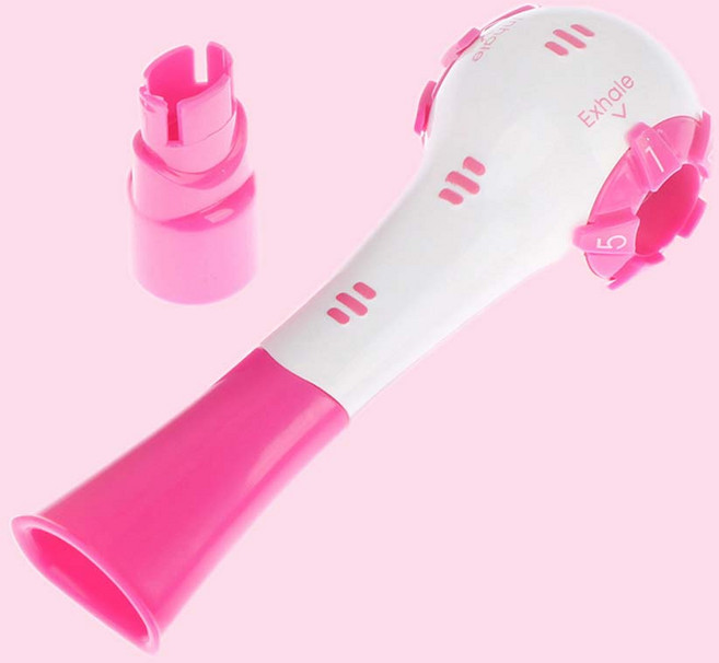 오드상회 런닝 호흡기 폐기능강화 호흡 연습기 폐활량운동기구, 1개, 핑크