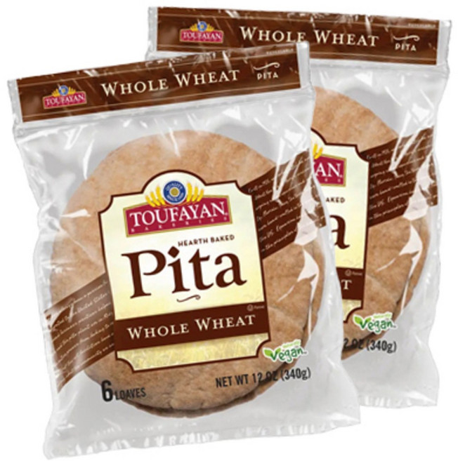 투파얀 피타브레드 100% 통밀 6개입 340g 2개, 12개, 56g