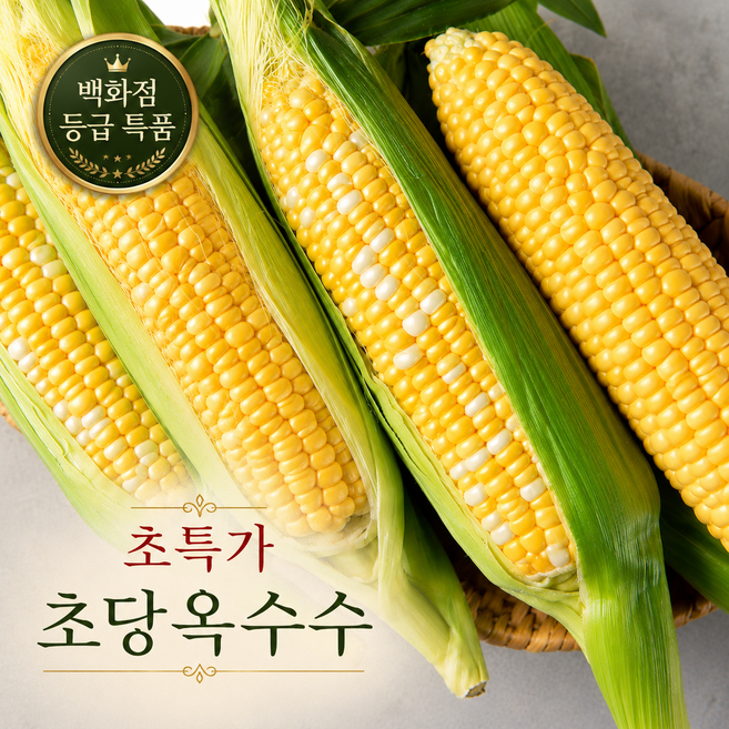 5위 - [초대박특가] 농가 직송 백화점 등급 초당옥수수 넘치는 과즙감 특품(14cm이상)1박스, 5개, 백화점 등급